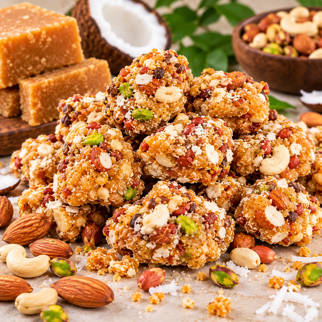Premium Dry Fruit Gur (Mixed Nuts Jaggery - Image 3