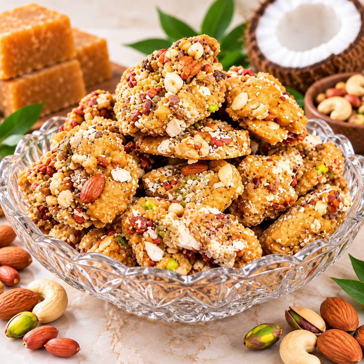 Premium Dry Fruit Gur (Mixed Nuts Jaggery